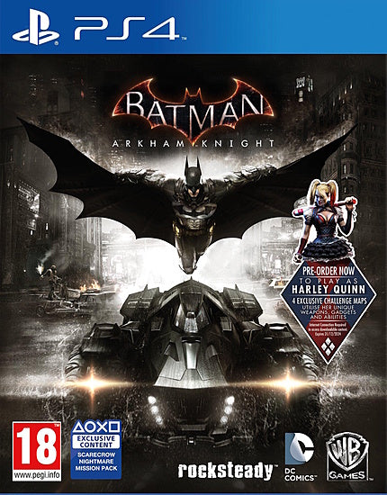 Batman Arkham Knight  
by Warner Bros. Interactive
PS4